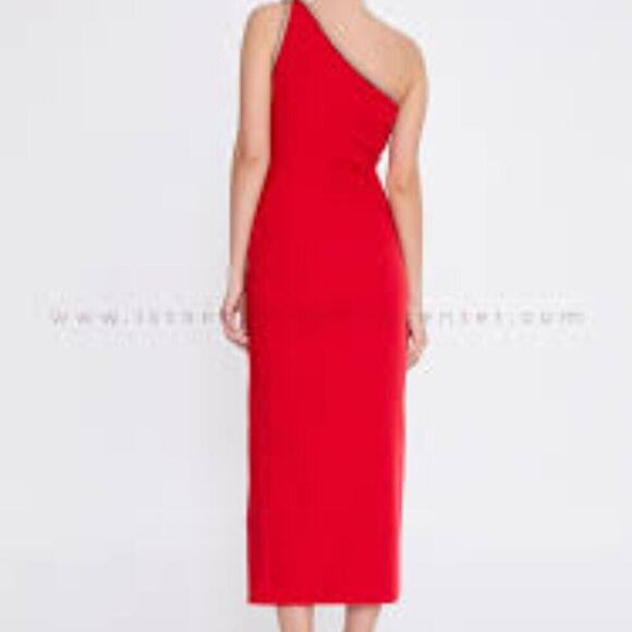 SOCIALITE NEW  RED RIBBED OFF SHOULDER MAXI (24) AVAILABLE IN SM & 1X - Picture 2 of 8